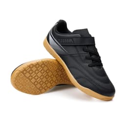 Thumbnail Giày đá bóng trẻ em thoải mái DECATHLON 100 đen/xám mã 8882900 4
