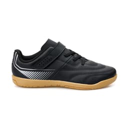 Thumbnail Giày đá bóng trẻ em thoải mái DECATHLON 100 đen/xám mã 8882900 2